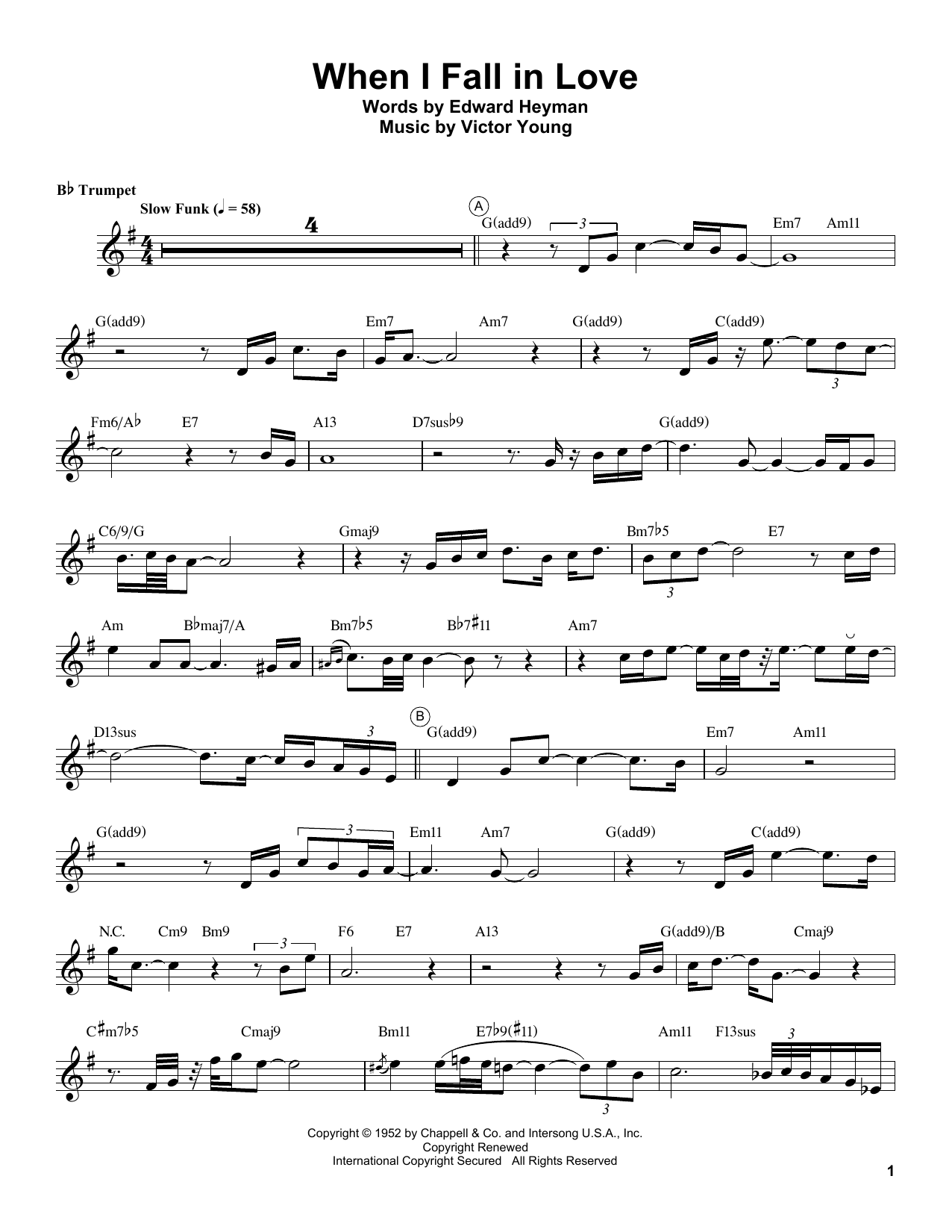 Download Chris Botti When I Fall In Love Sheet Music and learn how to play Trumpet Transcription PDF digital score in minutes