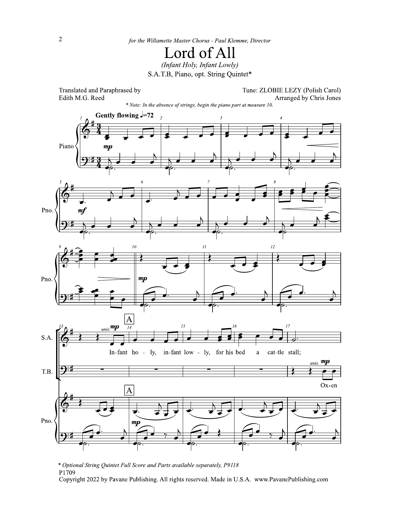 Download Chris Jones Lord Of All (Infant Holy, Infant Lowly) Sheet Music and learn how to play SATB Choir PDF digital score in minutes