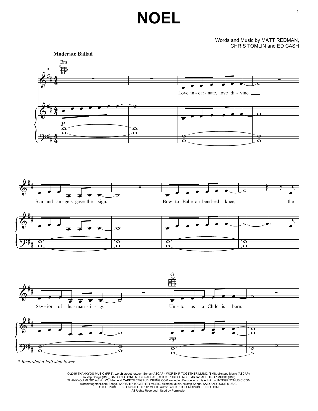 Download Chris Tomlin Noel (feat. Lauren Daigle) Sheet Music and learn how to play Ukulele PDF digital score in minutes