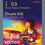 Download or print Chris Woodham Rock, Paper, Scissors! (Grade 1, list C3, from the ABRSM Drum Kit Syllabus 2024) Sheet Music Printable PDF -page score for Classical / arranged Drums SKU: 1527003.