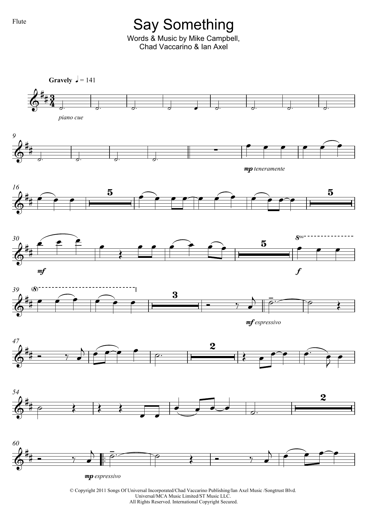 Download A Great Big World and Christina Aguilera Say Something Sheet Music and learn how to play Beginner Piano PDF digital score in minutes