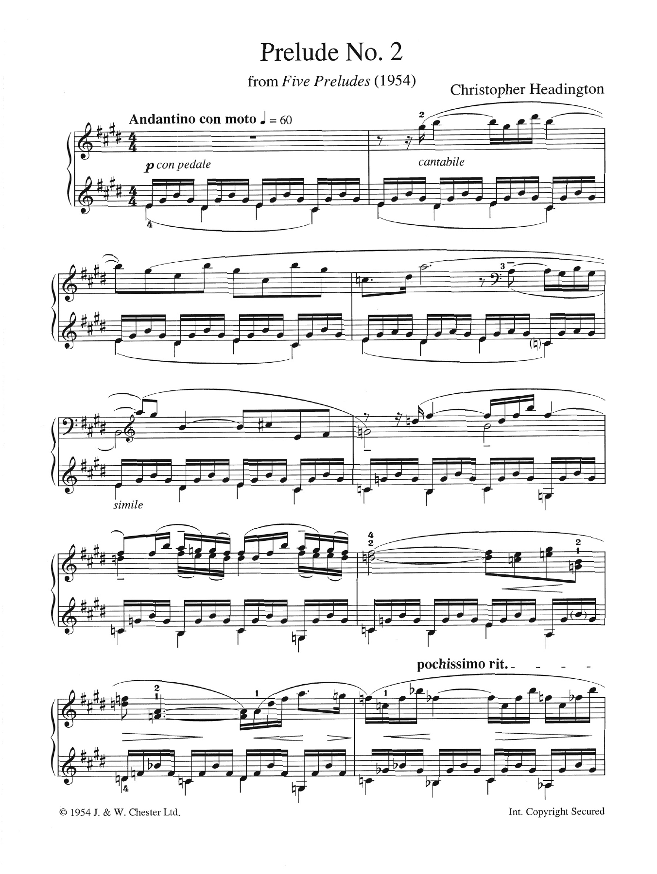 Download Christopher Headington Prelude No. 2 (from 