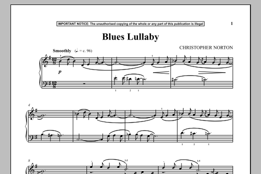 Download Christopher Norton Blues Lullaby Sheet Music and learn how to play Piano PDF digital score in minutes