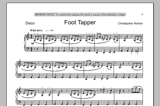 Download Christopher Norton Foot Tapper Sheet Music and learn how to play Piano PDF digital score in minutes