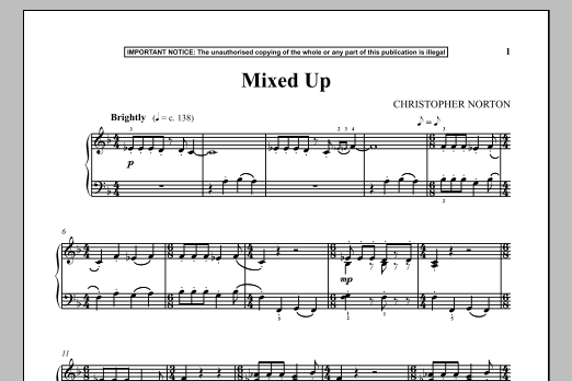 Download Christopher Norton Mixed Up Sheet Music and learn how to play Piano PDF digital score in minutes