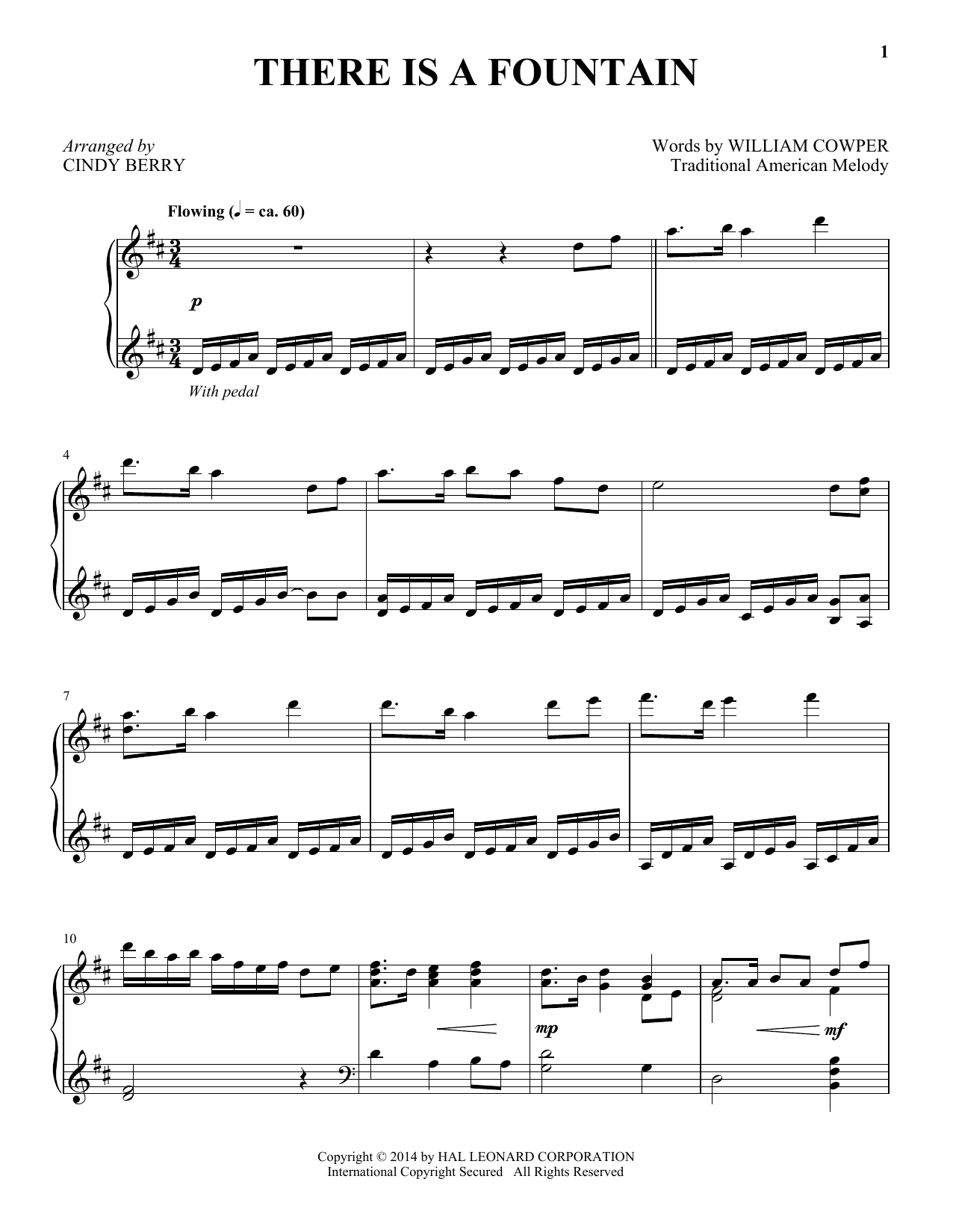 Download Traditional There Is A Fountain Sheet Music and learn how to play Piano PDF digital score in minutes