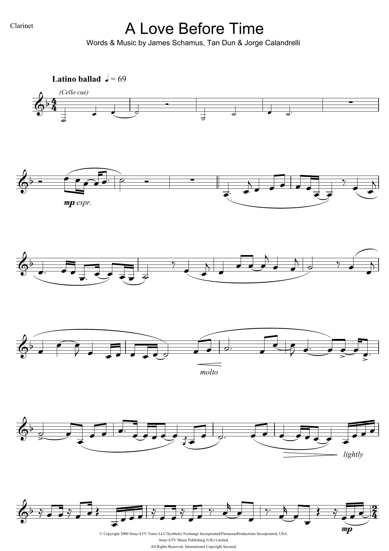 Download Coco Lee A Love Before Time Sheet Music and learn how to play Flute PDF digital score in minutes