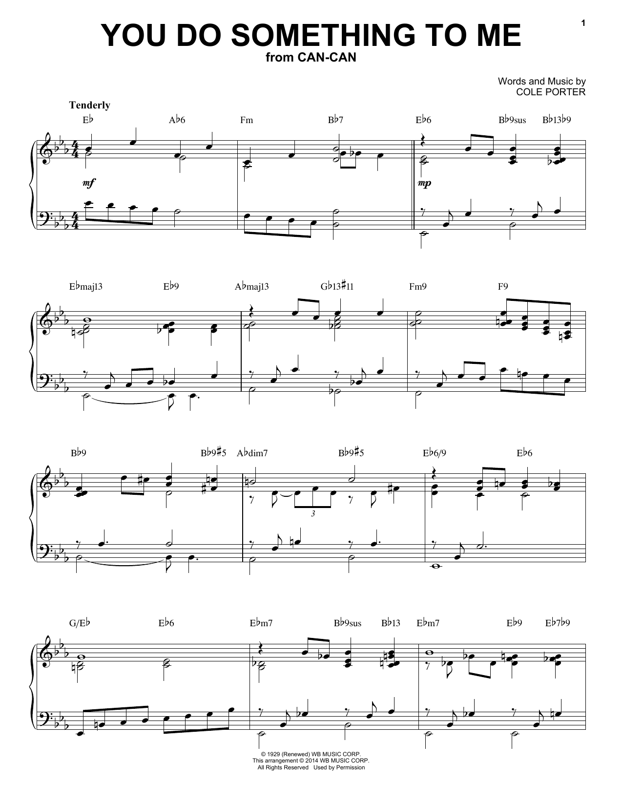 Download Cole Porter You Do Something To Me [Jazz version] (arr. Brent Edstrom) Sheet Music and learn how to play Piano Solo PDF digital score in minutes