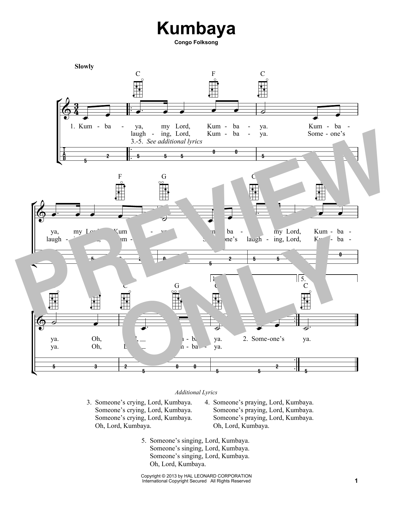 Download Congo Folksong Kumbaya (arr. Bobby Westfall) Sheet Music and learn how to play Mandolin PDF digital score in minutes