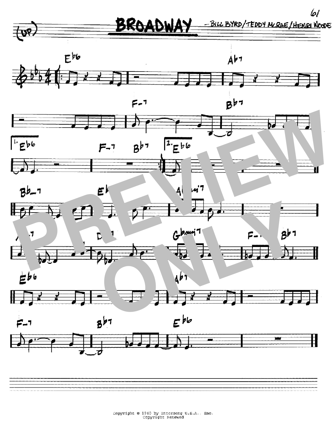 Download Count Basie Broadway Sheet Music and learn how to play Guitar Tab PDF digital score in minutes
