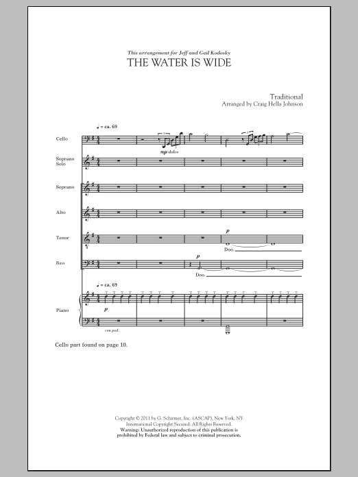Download Traditional The Water Is Wide (arr. Craig Hella Johnson) Sheet Music and learn how to play SATB PDF digital score in minutes