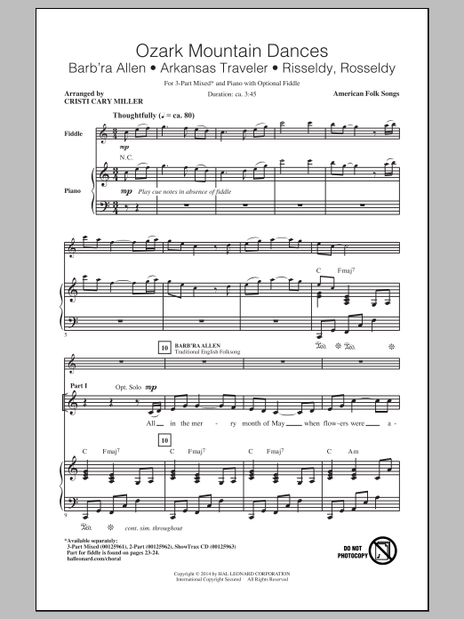 Download Cristi Cary Miller Arkansas Traveler Sheet Music and learn how to play 2-Part Choir PDF digital score in minutes