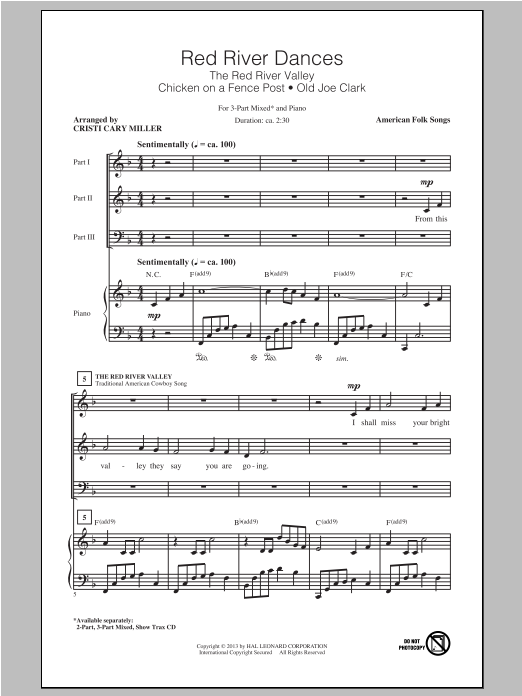 Download Traditional Chicken On A Fence Post (arr. Cristi Cary Miller) Sheet Music and learn how to play 3-Part Mixed PDF digital score in minutes