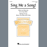 Download or print Cristi Cary Miller Sing Me A Song! Sheet Music Printable PDF -page score for Poetry / arranged 2-Part Choir SKU: 1576963.