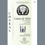 Download or print Cristian Grases Canto de Pilon Sheet Music Printable PDF -page score for A Cappella / arranged SAB Choir SKU: 1319401.