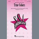 Download or print Cyndi Lauper True Colors (arr. Tim Brent) Sheet Music Printable PDF -page score for Pop / arranged SATB Choir SKU: 1558541.