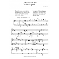 Poulenc L'histoire De Babar Full Score Play Voice Orchestra SHEET MUSIC BOOK 