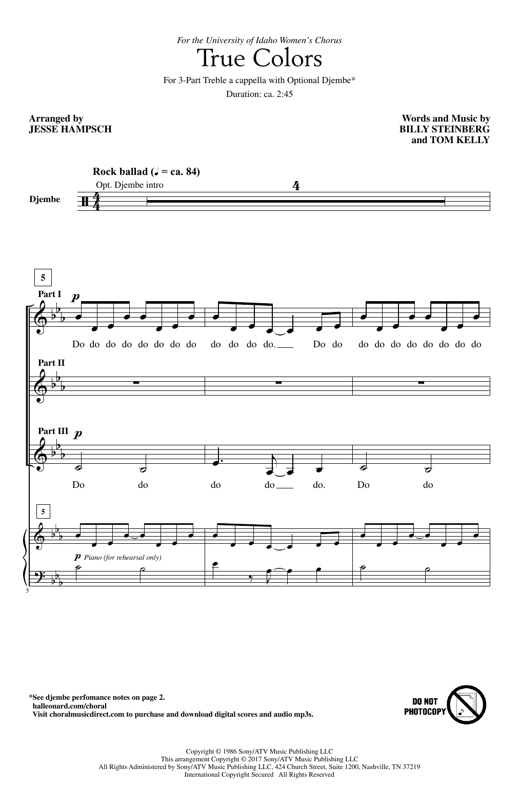 True Colors Guitar Chords