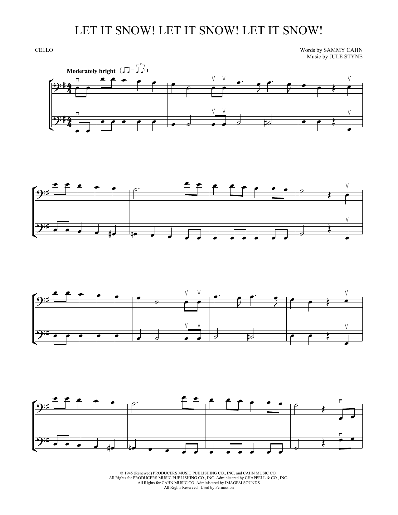 let it snow piano sheet music