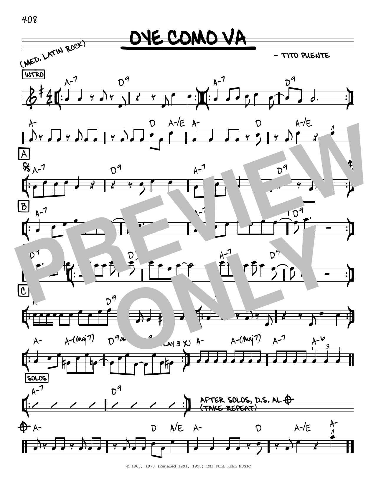 Tito Puente Oye Como Va Sheet Music Notes Chords Tenor Saxophone Download Latin 48289 Pdf Arthur hanlon — oye como va 04:59. tito puente oye como va sheet music notes chords