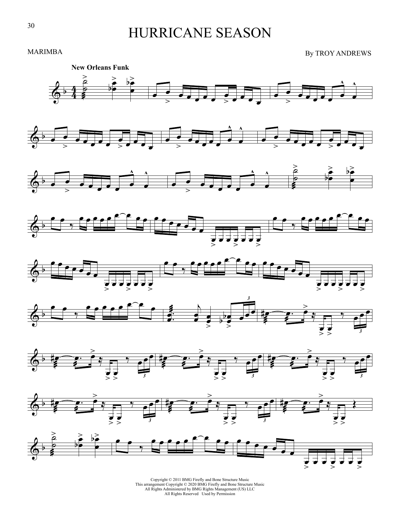 Trombone Shorty "Hurricane Season" Sheet Music Notes Download