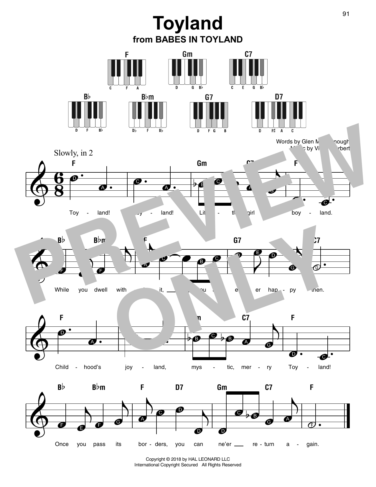 victor-herbert-toyland-sheet-music-notes-download-printable-pdf