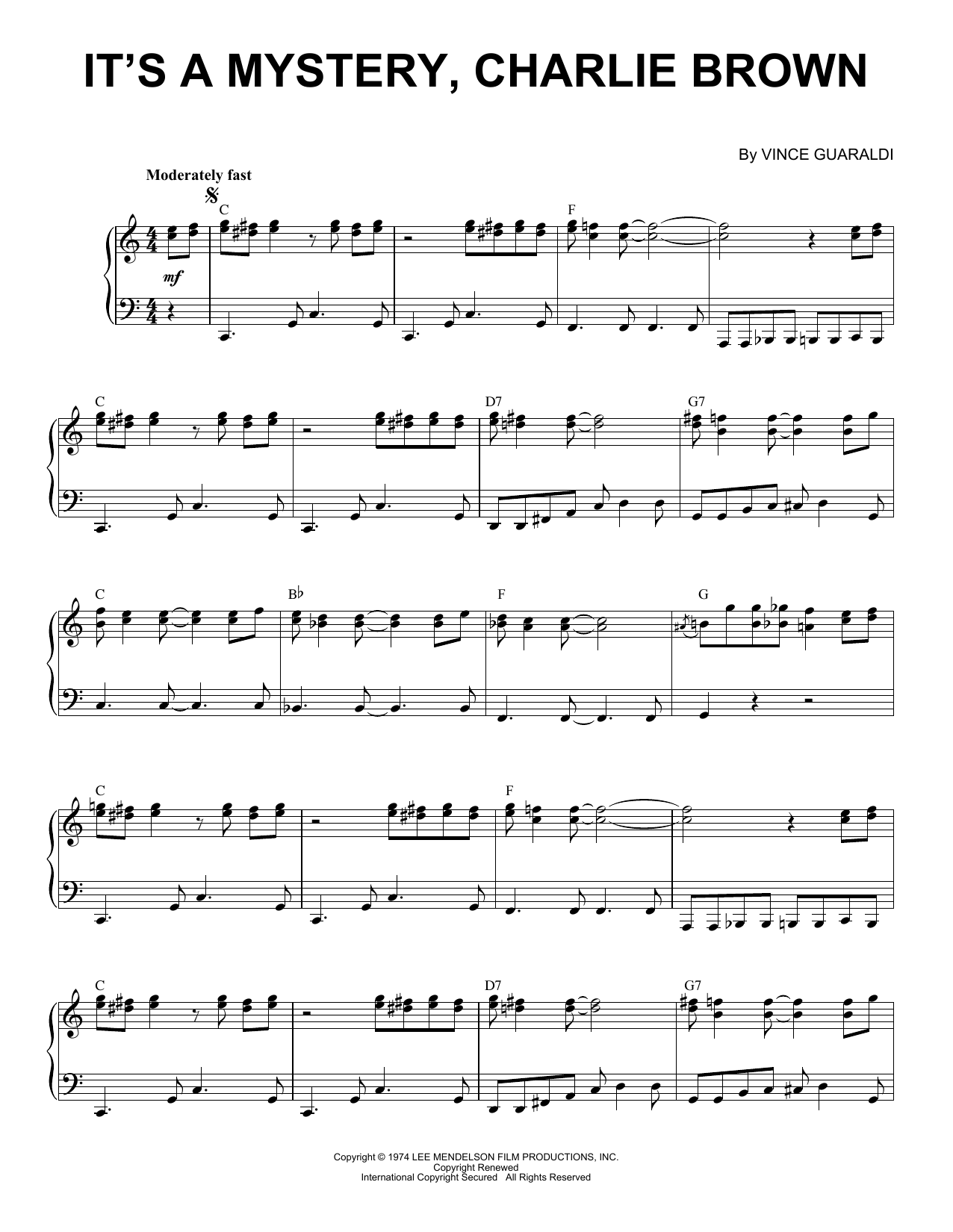 the book report charlie brown sheet music