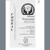 Download or print D. V. Montoya African Processional Sheet Music Printable PDF -page score for African / arranged SATB Choir SKU: 492177.