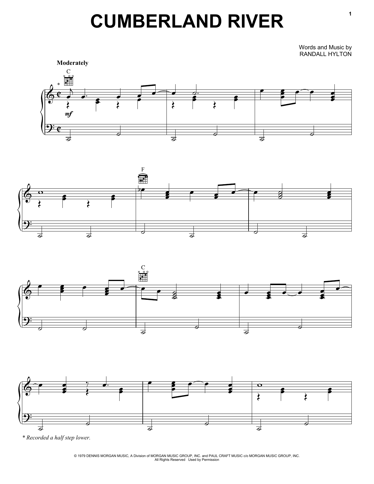 Download Dailey & Vincent Cumberland River Sheet Music and learn how to play Piano, Vocal & Guitar Chords (Right-Hand Melody) PDF digital score in minutes