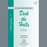 Download or print Dan Davison Deck the Halls Sheet Music Printable PDF -page score for Christmas / arranged SATB Choir SKU: 517716.