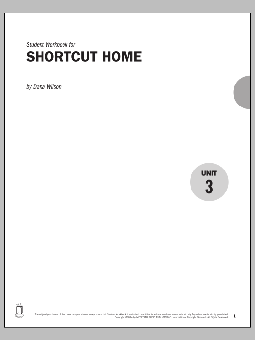 Download Dana Wilson Guides to Band Masterworks, Vol. 5 - Student Workbook - Shortcut Home Sheet Music and learn how to play Instrumental Method PDF digital score in minutes