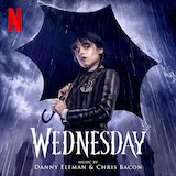 Download or print Danny Elfman Wednesday Main Titles Sheet Music Printable PDF -page score for Film/TV / arranged Easy Piano SKU: 1243474.