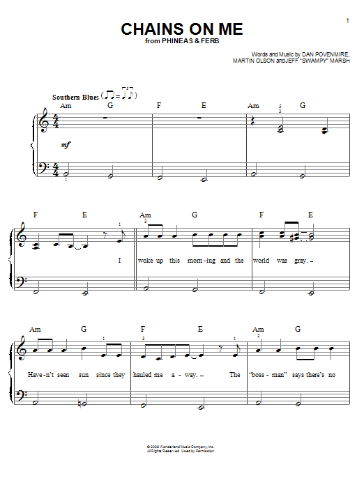 Download Danny Jacob Chains On Me Sheet Music and learn how to play Easy Piano PDF digital score in minutes