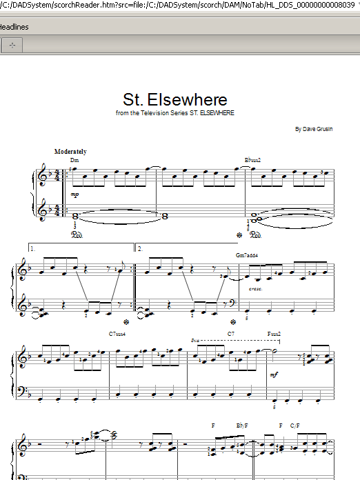 Download Dave Grusin St. Elsewhere Sheet Music and learn how to play Real Book – Melody & Chords PDF digital score in minutes