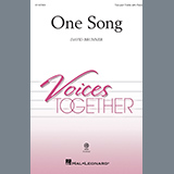 Download or print David Brunner One Song Sheet Music Printable PDF -page score for Concert / arranged Choir SKU: 1381087.