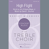 Download or print David L. Brunner High Flight Sheet Music Printable PDF -page score for Concert / arranged SSA Choir SKU: 1425204.
