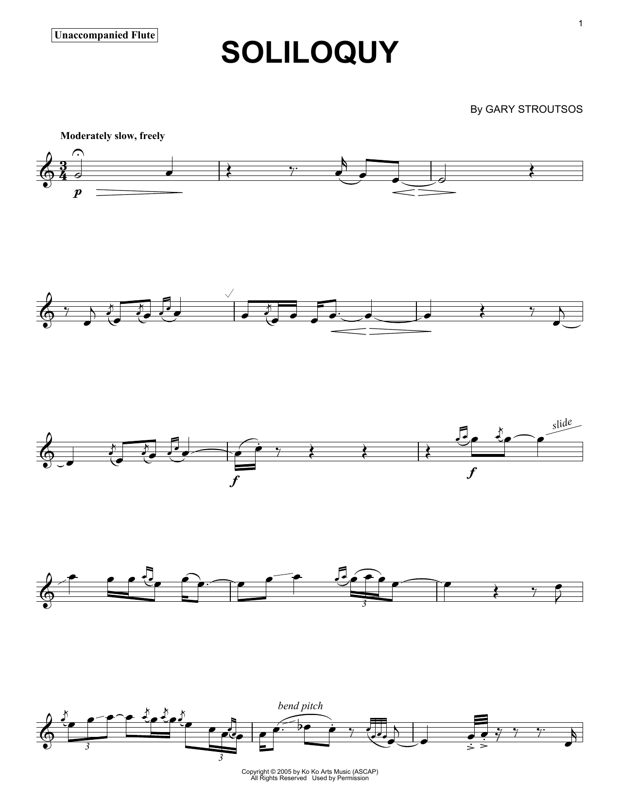 Download David Lanz & Gary Stroutsos Soliloquy Sheet Music and learn how to play Piano Solo PDF digital score in minutes