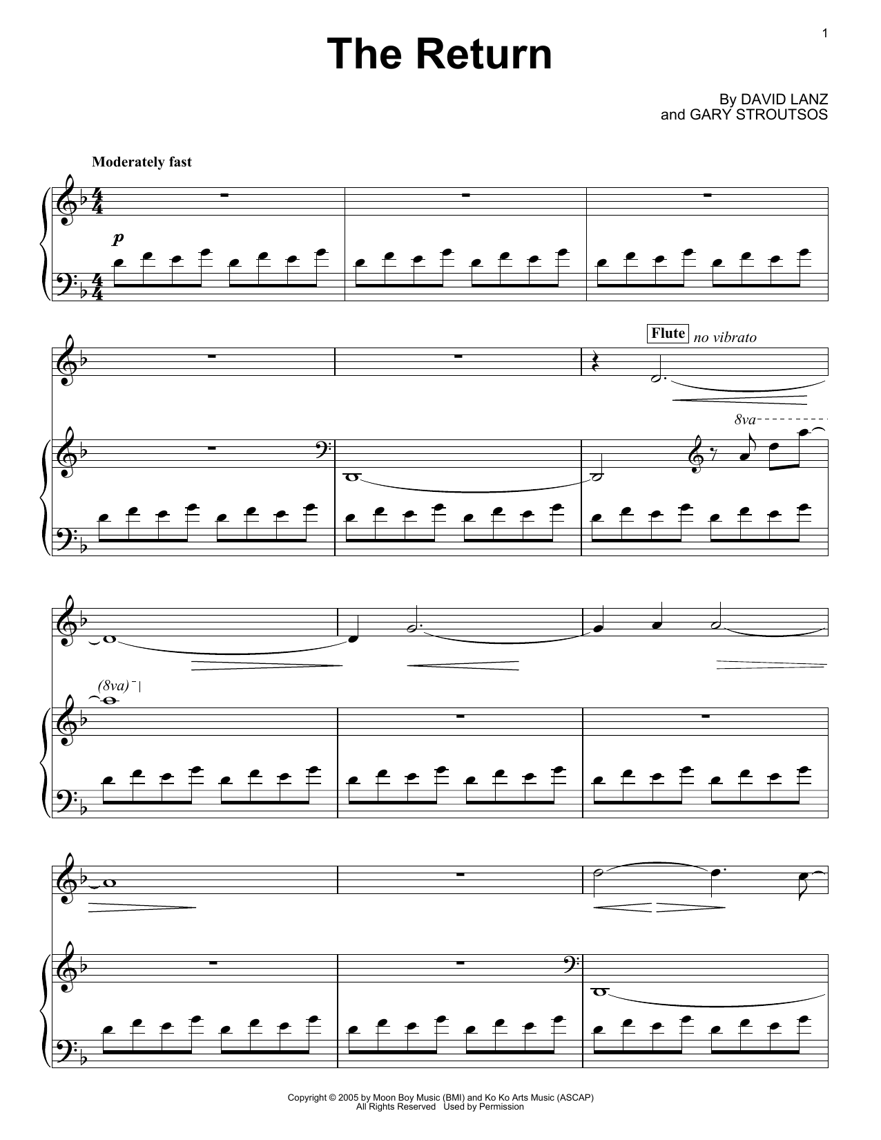 Download David Lanz & Gary Stroutsos The Return Sheet Music and learn how to play Piano Solo PDF digital score in minutes