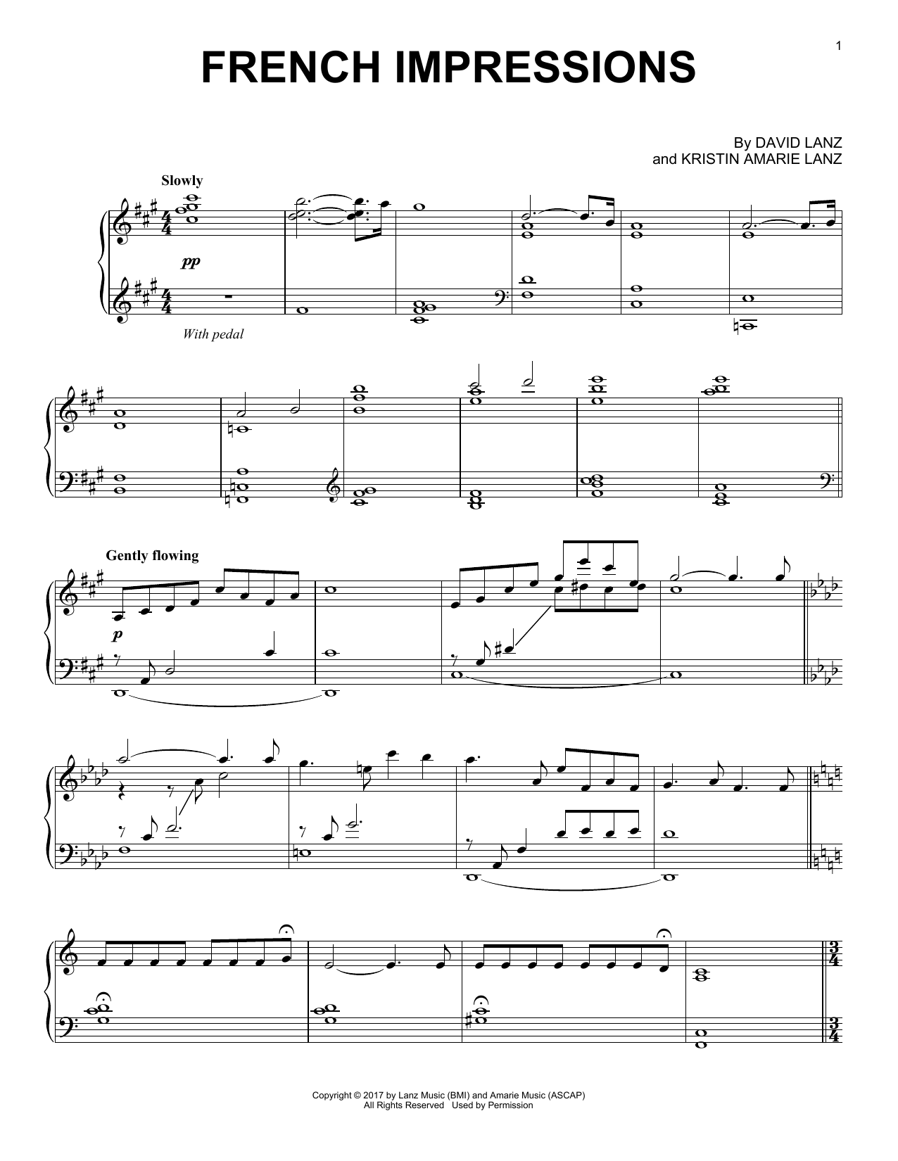 Download David Lanz French Impressions Sheet Music and learn how to play Piano Solo PDF digital score in minutes