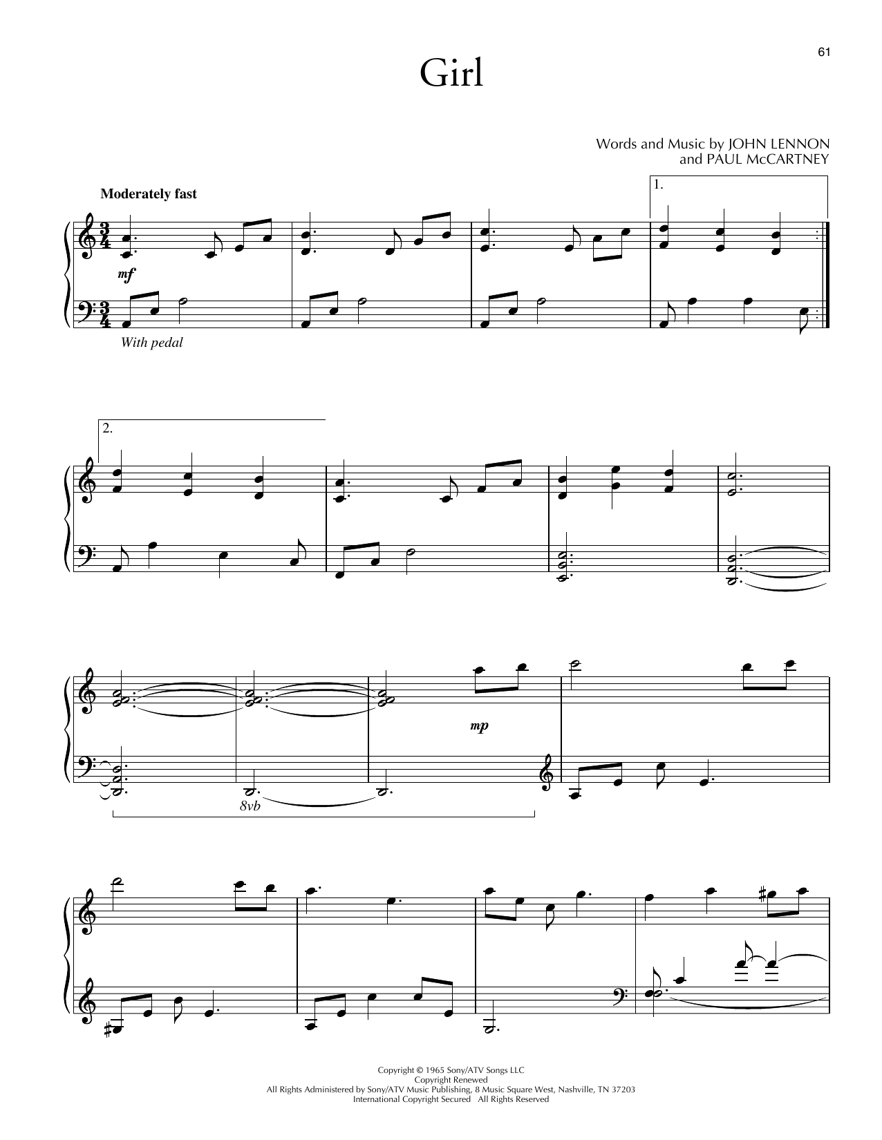 Download David Lanz Girl Sheet Music and learn how to play Piano Solo PDF digital score in minutes