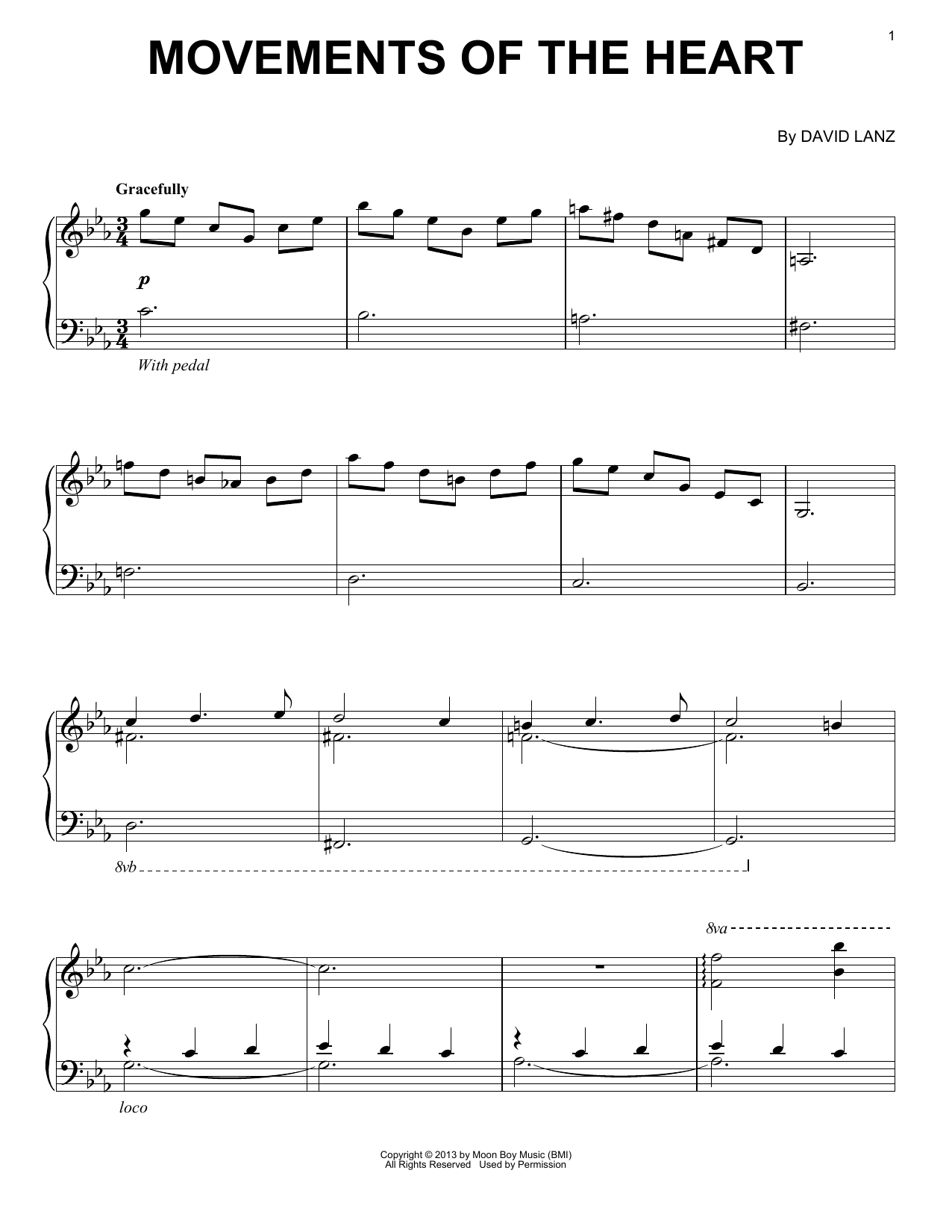 Download David Lanz Movements Of The Heart Sheet Music and learn how to play Piano Solo PDF digital score in minutes