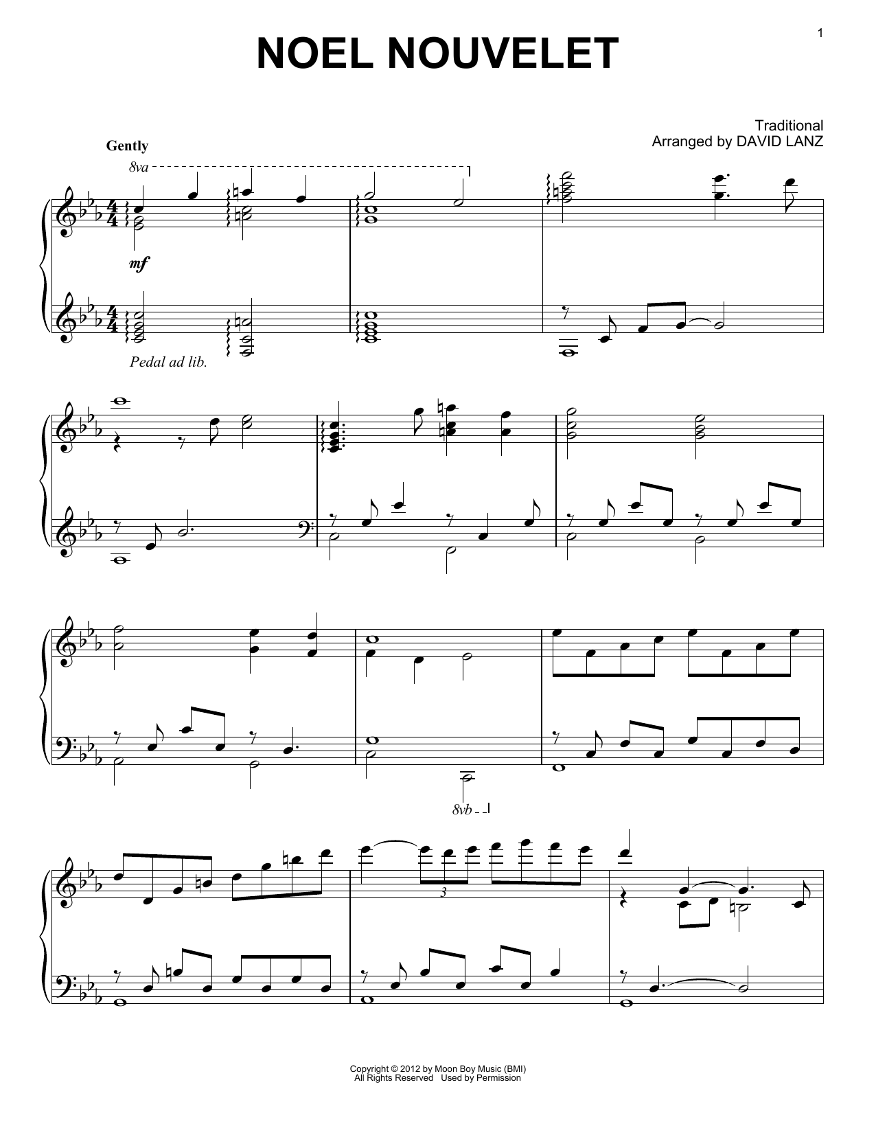 Download David Lanz Noel Nouvelet Sheet Music and learn how to play Piano Solo PDF digital score in minutes