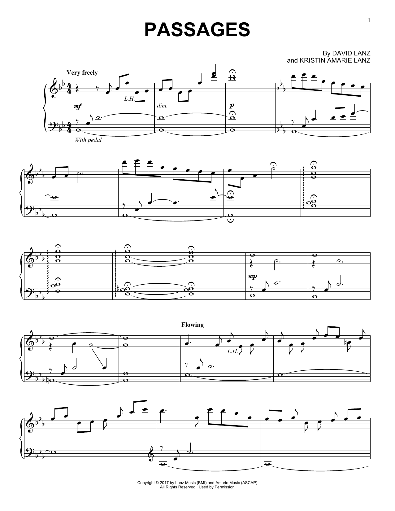 Download David Lanz Passages Sheet Music and learn how to play Piano Solo PDF digital score in minutes