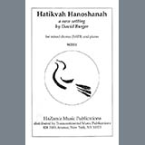 Download or print David Burger Hatikvah Hanoshanah Sheet Music Printable PDF -page score for Jewish / arranged SATB Choir SKU: 1259728.