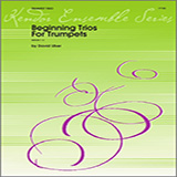 Download or print David Uber Beginning Trios For Trumpets - 3rd Bb Trumpet Sheet Music Printable PDF -page score for Instructional / arranged Brass Ensemble SKU: 340854.
