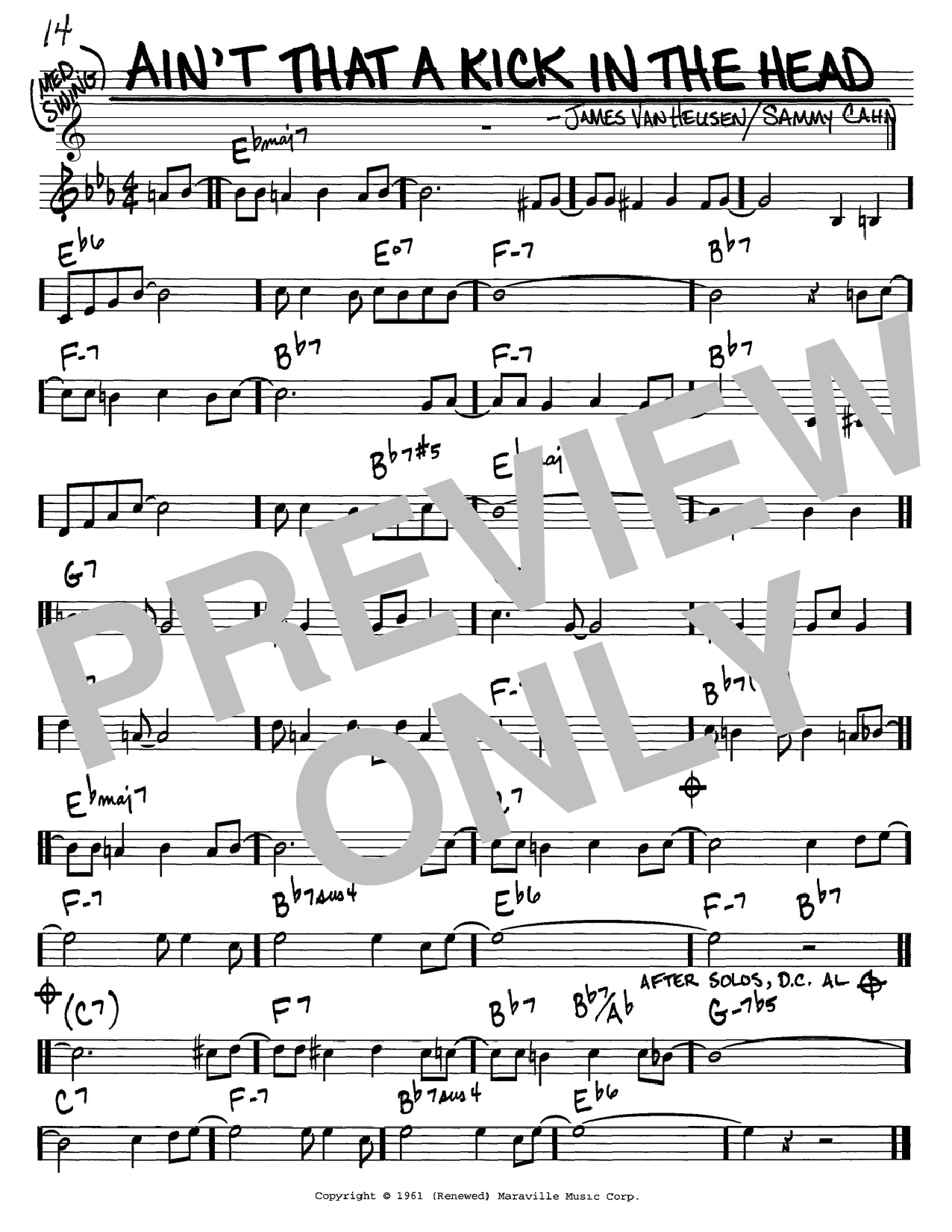 Dean Martin Ain T That A Kick In The Head Sheet Music Notes Chords Piano Big Notes Download Jazz Pdf