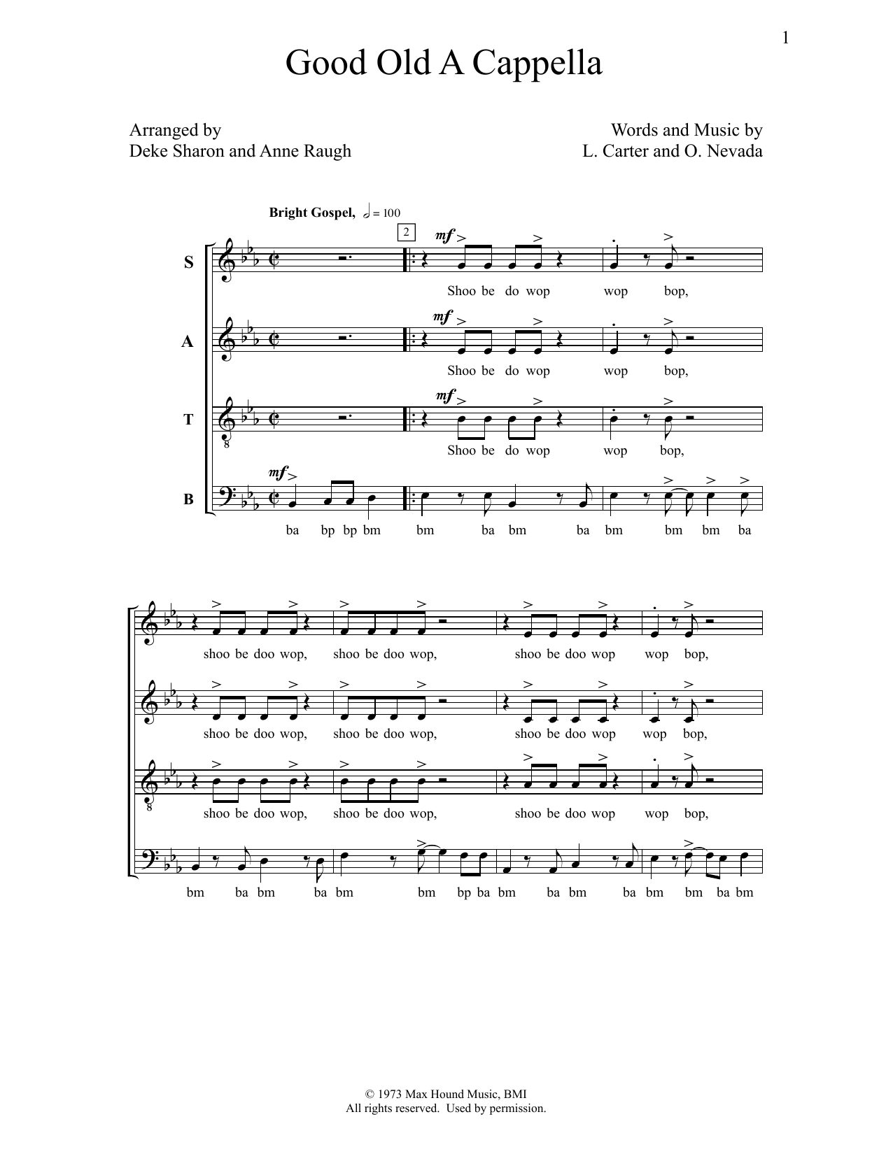 Download Deke Sharon Good Old A Cappella Sheet Music and learn how to play SATB Choir PDF digital score in minutes