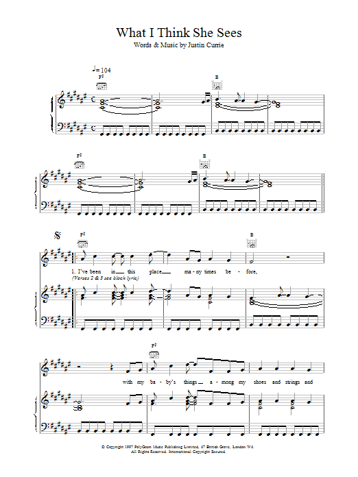 Download Del Amitri  Sheet Music and learn how to play Piano, Vocal & Guitar (Right-Hand Melody) PDF score in minutes
