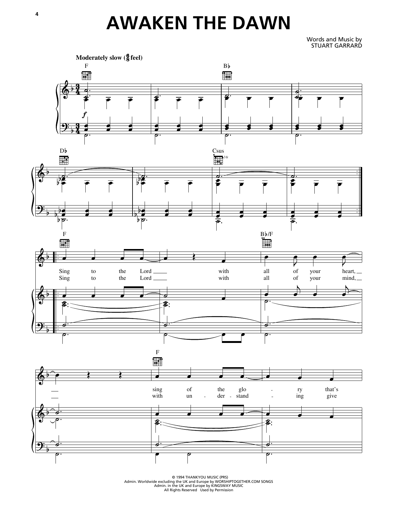 Download Delirious? Awaken The Dawn Sheet Music and learn how to play Piano, Vocal & Guitar Chords (Right-Hand Melody) PDF digital score in minutes