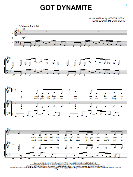 Download Demi Lovato Got Dynamite Sheet Music and learn how to play Piano, Vocal & Guitar (Right-Hand Melody) PDF digital score in minutes